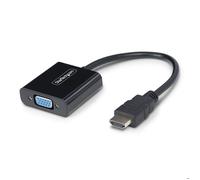 StarTech.com Adaptateur HDMI vers VGA actif 1080p, alimenté par le bus – 18,95 cm, noir