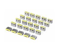 StarTech Bouchons de Remplacement pour Bloqueur de Port USB-A, Lot de 25 Inserts de Verrouillage Compatibles USB-A-Port-Blocker, Caches Antipoussière USB-A Réutilisables à Enclenchement