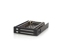 StarTech.com Rack amovible 3.5" sans tiroir pour 2 disques durs 2.5" - Face arrière 3.5 pouces - Echangeable à chaud - Hot swap - Adaptateur pour baie de stockage - noir