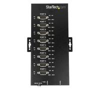 StarTech.com Hub Série 8 Ports USB vers RS232/RS485/RS422 - Convertisseur Industriel USB 2.0 vers DB9 - IP30 - Hub Série Métallique Montable sur Rail DIN - Protection ESD 15kV