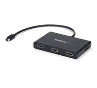 StarTech Hub MST Mini DisplayPort vers 3x HDMI, Triple 1080p (MSTMDP123HD) | Répartiteur video multi-ecrans, mDP 1.2, Adaptateur multi-moniteurs, Mode bureau etendu, Double 4K 30Hz
