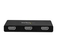 Startech Hub MST USB Type-C vers 3x HDMI - Splitter / répartiteur Multi Stream Transport USB-C à 3 ports HDMI - Multi-écrans - Adaptateur vidéo - USB-C mâle pour HDMI femelle - 30 cm - noir - support