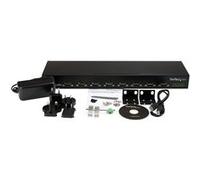 Startech Hub série RS232 à 8 ports - Adaptateur USB vers 8x DB9 RS232 à montage en rack avec installation en série - Adaptateur série - USB 2.0 - RS-232 x 8 - noir G