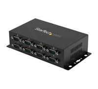 Startech Hub série RS232 à 8 ports - Adaptateur USB vers 8x DB9 RS232 à montage mural et rail DIN - Convertisseur USB vers série - Adaptateur série - USB 2.0 - RS-232 x 8 - noir