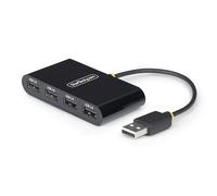 StarTech Hub USB 2.0 4 Ports avec Câble de 15cm (ST4200MINI2-USB-HUB) | Dock, Alimenté par USB, Mini hub de voyage, Répartiteur USB 2.0, 480Mbps
