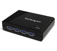 StarTech Hub USB 3.0 4 Ports SuperSpeed 5Gbps - Noir (ST4300USB3EU) | Station d'accueil, dock, Concentrateur, Transfert, Format bureau compact