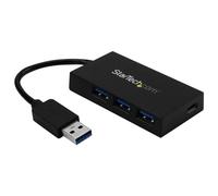 Startech.com hub usb 3.0 - 4 ports - usb-a vers 3x usb-a 1x usb-c - co