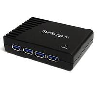 StarTech Hub USB 3.0 SuperSpeed 4 Ports 5Gbps - Noir (ST4300USB3GB) | Station d'accueil, dock, Concentrateur, Transfert, Retrocompatible USB 2.0