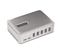 Startech.com 7-port usb-c hub, 5x usb-a + 2x usb-c, self-powered w/ 65
