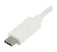 StarTech.com Hub USB-C à 4 Ports avec 1x USB-C & 3x USB-A SuperSpeed - Alimenté par Bus - Hub USB 3.0 Portable - USB 3.2 Gen 1 (5Gbps) Type-C - Blanc