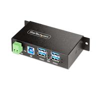 StarTech Hub USB géré 4 ports 4× USB‑A 5Gbps métal – montage mural/bureau/rail DIN