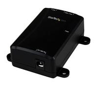 StarTech Injecteur Gigabit PoE+ 1 Port Midspan mural 802.3at/af (POEINJ1GW) | Power over Ethernet, 30W, Boitier bureau ou mural, Câble Cat5, Plug-and-play, PSE