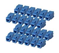 StarTech Jack Keystone Cat6, Lot de 24 Prises Ethernet RJ45 Keystone, Prise Murale UTP Cat6, 180 Degrés Sans Outil, Bleu