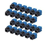 StarTech Jack Keystone Cat6, Lot de 24 Prises Ethernet RJ45 Keystone, Prise Murale UTP Cat6, 180 Degrés Sans Outil, Noir