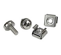 StarTech Kit de vis M5 et écrous cage CABSCRWM520 – 12 mm – 20 pièces – Argent
