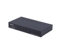 StarTech KVM HDMI 2.0 8 Ports, 4K 60Hz, Montage Rack 1U, Hub USB | Kit de montage inclus, Bouton-poussoir, Touches de raccourci, Contrôle BIOS, Audio 3, 5mm