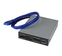 StarTech Lecteur de Cartes Interne USB 3.0 UHS-II Baie 3.5" (35FCREADBU3) | Multicartes, SecureDigital, Micro SD, Memory Stick, CompactFlash, Accès simultané