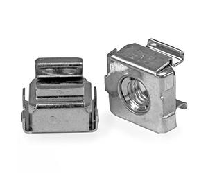 StarTech Lot de 100 Écrous Cage M5 à Trou Carré & Outil, 19"/10", Argent | Kit de montage rack, Finition nickelée, Serveurs et équipements AV, Baies armoires et boîtiers, Outil inclus