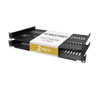 StarTech Lot de 2 Étagères pour Rack Serveurs 1U, Plateaux en Porte-à-Faux Ventilés pour Montage en Rack, Adaptés aux Racks ou Armoires Réseau 19 Pouces, Très Résistants, Profondeur de 25cm