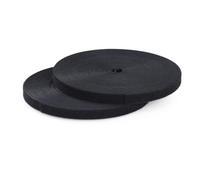 StarTech Lot de 2 rouleaux auto-agrippants de 50ft / 15,2 m de large, noir | Attaches de câble réutilisables découpées à la taille, ruban de fixation, enveloppes en tissu réglables, rouleau en vrac