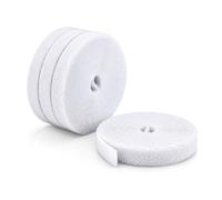 StarTech Lot de 4 Rouleaux de Ruban Auto-Agrippant de 4,6m, Largeur 12mm, Blanc, Attaches de Câbles Réutilisables à Découper sur Mesure, Ruban de Fixation