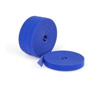 StarTech Lot de 4 Rouleaux de Ruban Auto-Agrippant de 4,6m, Largeur 12mm, Bleu, Attaches de Câbles Réutilisables à Découper sur Mesure, Ruban de Fixation