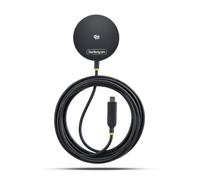 StarTech Pad de Charge sans Fil Magnétique Qi2.2 25W avec Câble USB-C Intégré 6,6pi (2m), Compatible MagSafe pour iPhone 17/16 Pro/Pro Max, Google Pixel 10, Blanc
