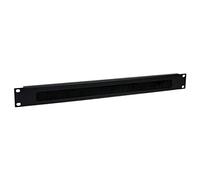 StarTech Panneau gestion câbles horizontal 1U CMBRUSH1U – passe-câbles acier avec brosse – noir 19"