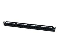 StarTech Panneau de brassage 24 ports Cat6 type 110 montage en rack 1U Noir (C6PANEL24)
