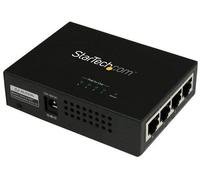 Startech - POEINJ4G - Injecteur Poe+ Midspan Gigabit 4 Ports, 802.3at/af