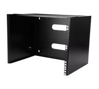 Startech Rack de serveur mural 8U en acier solide pour équipment avec profondeur 13.75" (35 cm) - Support mural pour panneau de brassage (WALLMOUNT8) - Armoire - montable sur mur - noir - 8U - 12