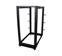 StarTech Rack Serveur 25U à 4 Montants, Rack Ouvert 19 pouces avec une Profondeur de Montage de 101 cm et une Capacité de Charge de 544 kg, Rack IT Mobile ou à Fixation au Sol