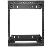 StarTech Rack serveur mural 12U - Armoire réseau à cadre ouvert - Profondeur 30-50 cm