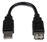 StarTech.com Rallonge USB 2.0 A vers A – 15 cm – Mâle/Femelle – Noir
