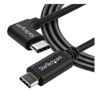 StarTech Right Angle USB-C Cable - 1m / 3 ft - Reversible - M/M - USB Type C Cable - USB-C Charge Cable - USB C to USB C Cable (USB2CC1MR) - Câble USB - USB-C (M) droit pour USB-C (M) angle droit - US
