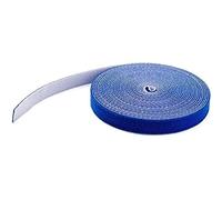 StarTech Rouleau de ruban à bouclettes auto-agrippantes HKLP25BL – 7,6 m, bleu, fermeture adhésive