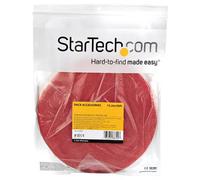 StarTech.com Rouleau de ruban à bouclettes auto-grippantes - 15,2 m - Rouge - Gestion des cables - Reutilisable (HKLP50RD) - fermeture adhésive