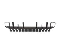 Startech Server Rack Cable Management - 1U - Finger Ducts / D-Ring Hooks - Panneau d'agencement de câbles de rack avec couvercle - noir - 1U - 19" - pour P/N: RKCONS1708K, RKCONS1716K
