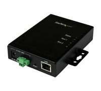 StarTech Serveur de périphériques NETRS2322P – 2 ports RS232, Ethernet 100Mb, métallique, montable