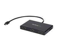Startech Splitter multi-écrans Mini DisplayPort vers 3x HDMI - Hub MST à 3 ports - Répartiteur Mini DP 1.2 vers 3x HDMI - Répartiteur vidéo/audio - 3 x HDMI - de bureau - AC 100/240 V