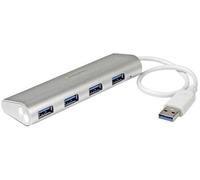 STARTECH - ST43004UA - 4 Port Portable USB 3.0 Hub, Aluminium - Bus Alimenté