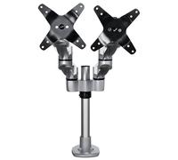 StarTech – Support de bureau double ARMDUALPS – Bras articulé réglable, jusqu'à 27" VESA, argent