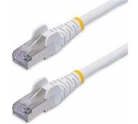 StarTech.com Câble Ethernet CAT8 Blanc de 50cm, RJ45 Snagless, 25G/40G, 2000MHz, 100W PoE++, S/FTP, Fil de Cuivre Pur 26AWG, LSZH, Cordon de Raccordement Réseau Blindé avec Serre-Câble, Testé par Fluke Channel