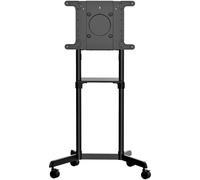 StarTech.com Chariot Meuble TV - Support TV sur Roulettes Portable - Écrans VESA 37-70" (70kg) - Étagère de Rangement - Inclinable - Gabarit de Montage Universel Télévision (MBLTVSTNDEC) chariot - pour écran plat