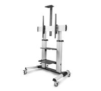 STARTECH StarTech.com Rolling TV Cart/Stand On Wheels, Up to 100inch/220lb Screens