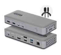 Startech - Station d'accueil - pour ordinateur portable - USB-C 3.2 Gen 2 - HDMI, 2 x DP - 1GbE - Royaume-Uni, Europe