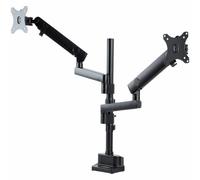StarTech Bras double moniteur ARMDUALPIVOT VESA 32" 8kg Réglable Articulé Pince/œillet Noir