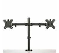 StarTech Bras double pour écran PC ARMDUAL2 – Aluminium, double articulation VESA jusqu'à 32" – Noir