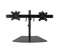StarTech Support de bureau pour 2 écrans ARMBARDUO – bras réglable, base compacte, VESA 75/100, noir