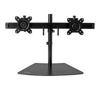 StarTech Support de bureau pour 2 écrans ARMBARDUO – bras réglable, base compacte, VESA 75/100, noir